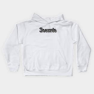 Monochrome Scorpio Kids Hoodie